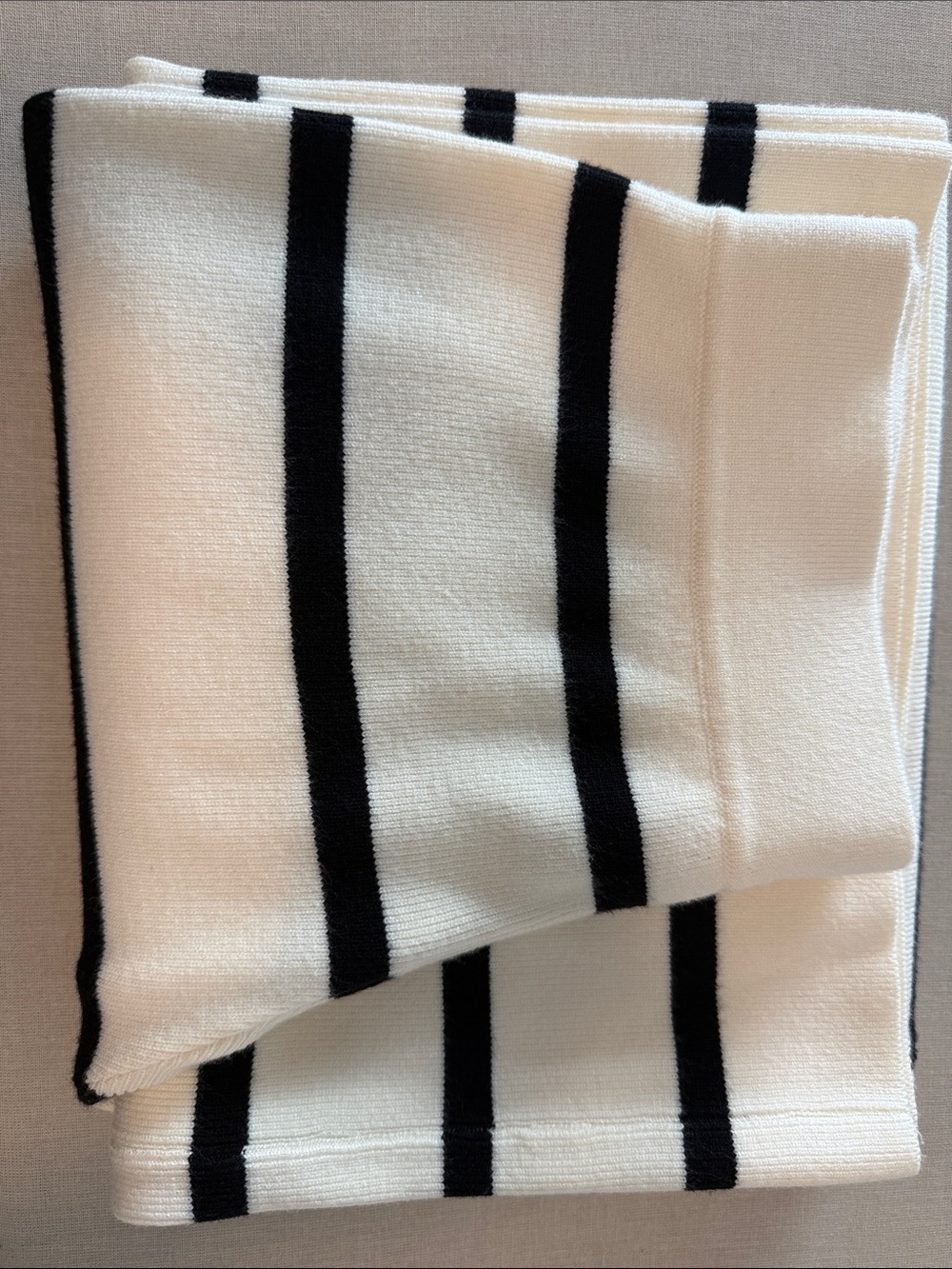 VICI Black and Cream Striped Knit Lounge Pant - Picture 6 of 8
